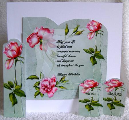 Pink Rose Verse by Margaret McCartney