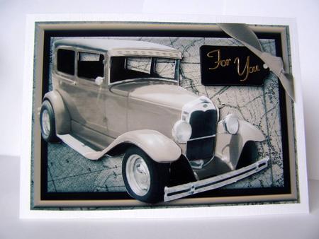 Sepia Vintage Card Card Front - Blank by Margaret McCartney