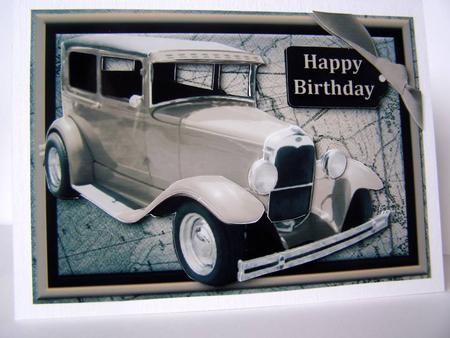Sepia Vintage Card Card Front - Birthday by Margaret McCartney