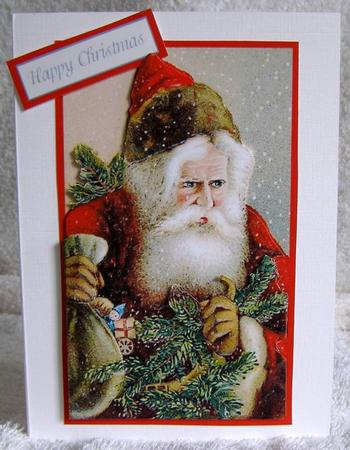 Classic Santa Claus Decoupage by Margaret McCartney
