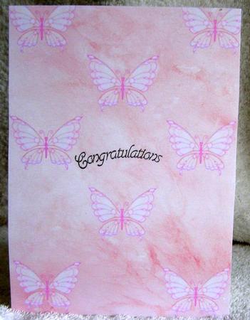 Butterflies Background Paper - Pink by Margaret McCartney