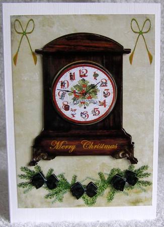 Merry Christmas Clock by Margaret McCartney