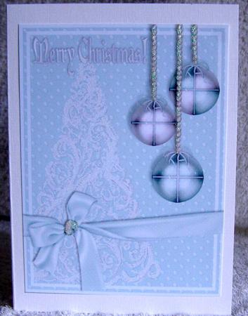 Blue Baublicious A4 by Margaret McCartney
