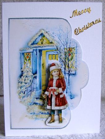 Vintage Christmas Scene by Margaret McCartney