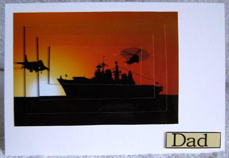 Hms Ark Royal Rectangular Pyramid by Margaret McCartney
