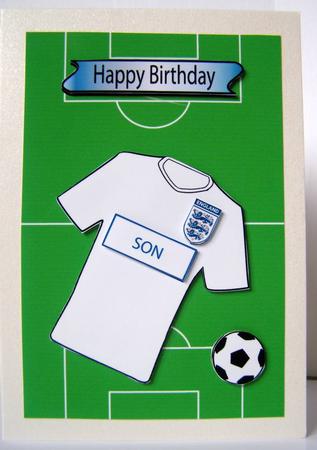 Fathers Day or Birthday for England Football Fan by Margaret McCartney
