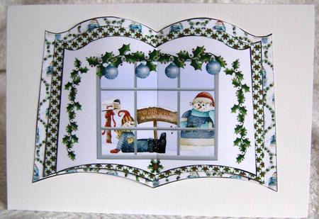 Snowmen Open Book by Margaret McCartney