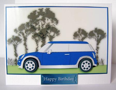 Mini Car for Fathers Day or Birthday by Margaret McCartney