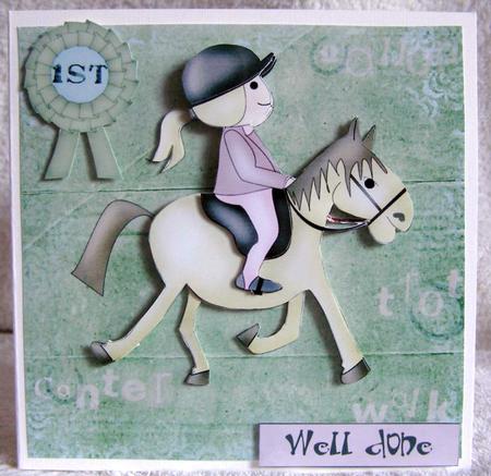 My Pony Card Front by Margaret McCartney