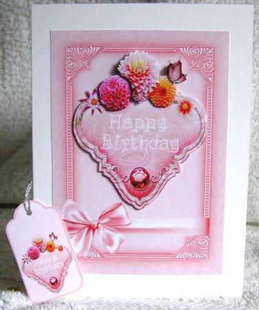 Delightful Florals with Decoupage & Tag by Margaret McCartney