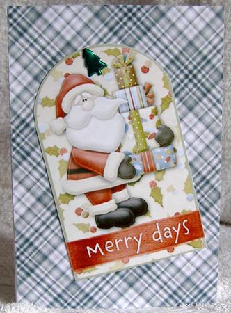 Frosty Plaid Backing Paper 3 by Margaret McCartney