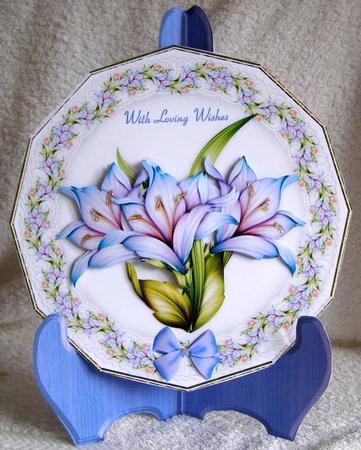 Floral Fantasy Plate Card Kit by Margaret McCartney