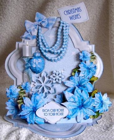 Giant Easel Tableau 3D Card Kit - Christmas Jewels by Margaret McCartney