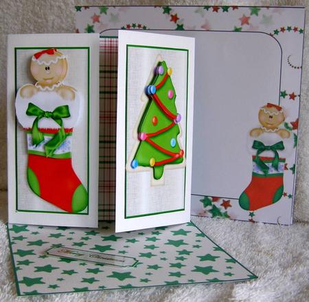 Christmas Things Easel Twist Gatefold Card Kit by Margaret McCartney