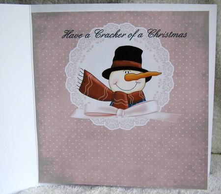 Hope Your Christmas Cracker - Snowman 3 Insert by Margaret McCartney