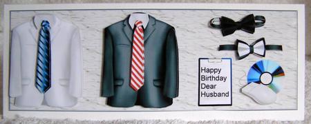 Birthday Dear Husband Large Dl by Margaret McCartney