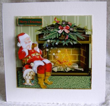 Santa Relaxing with His List Book by Margaret McCartney