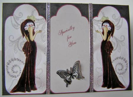 Fashion Elegance #1 Scallop Trifold by Margaret McCartney
