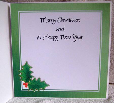 8 x 8 Christmas Holly Inserts by Margaret McCartney