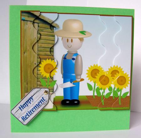 Busy Gardener for Fathers Day, Retirements, Birthdays by Margaret McCartney
