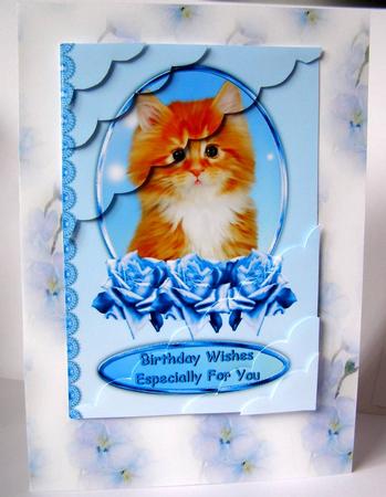 Watercolour Blue Campanula Background by Margaret McCartney