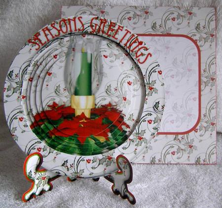 Christmas Candle Plate Kit by Margaret McCartney