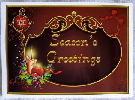 A Classic Christmas - A4 Card Front by Margaret McCartney