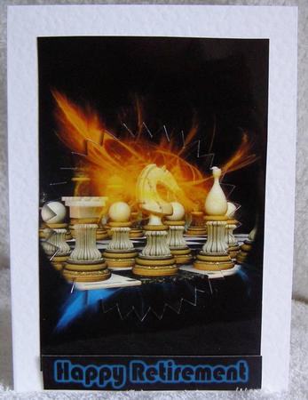 Happy Birthday - Father's Day Chess by Margaret McCartney