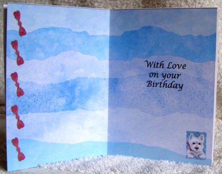 Our Family Westies Special B Day Inserts 7 by 5 by Margaret McCartney