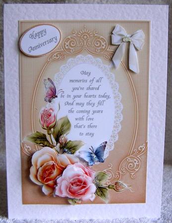 Rosyglow Wishes. Anniversary by Margaret McCartney