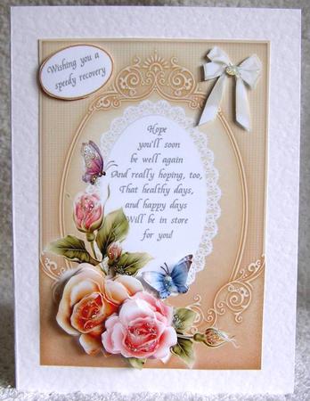 Rosy Glow Wishes. Get Well by Margaret McCartney