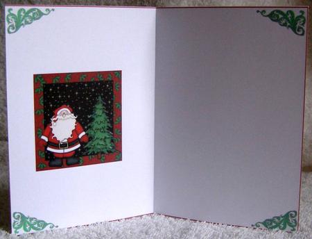 Cute Santa Xmas Insert by Margaret McCartney