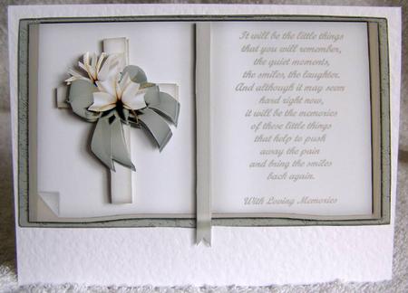 Memories Sympathy Book Sheet by Margaret McCartney