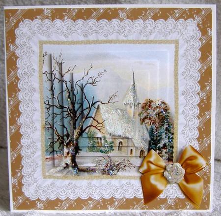 Snow Covered Church by Margaret McCartney