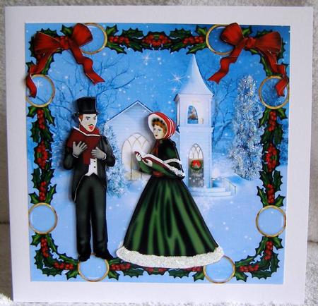 6x6 Carol Singers by Margaret McCartney
