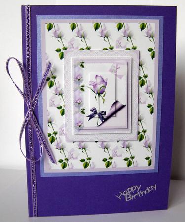Lavender Rose Pyramid by Margaret McCartney