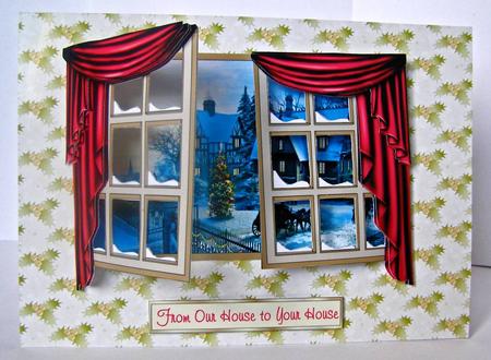 Christmas Opening Window Card Kit by Margaret McCartney