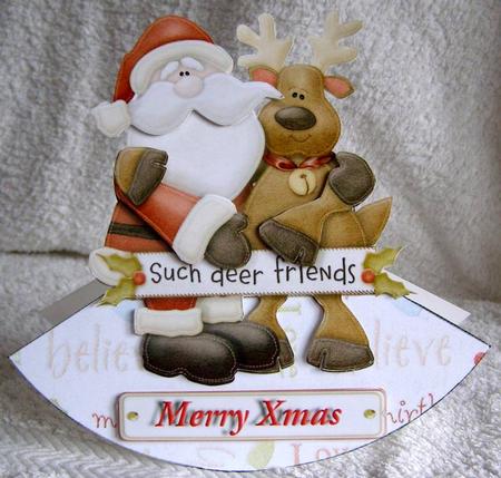 Deer Friends Rocker Card by Margaret McCartney