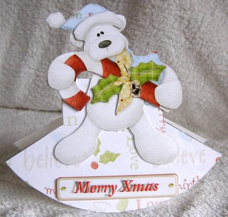Snow Bear Rocker Card by Margaret McCartney