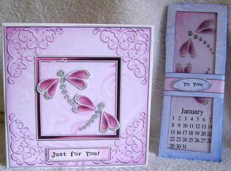 Dragonflies Everlasting Calendar Bookmark Gift Set by Margaret McCartney
