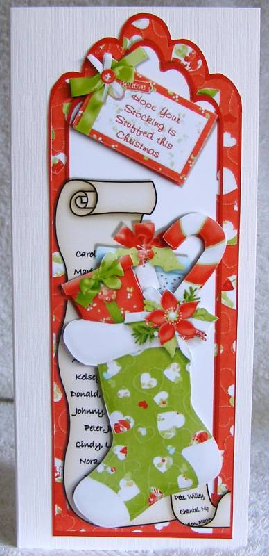 Hope Your Stocking is Stuffed This Christmas - Large Dl by Margaret McCartney