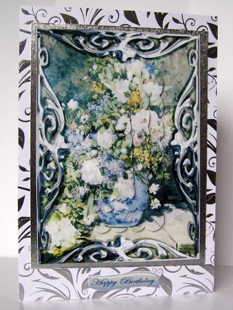 Metal Framed Flowers by Margaret McCartney