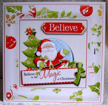 Believe in the Magic of Christmas Large Card Front by Margaret McCartney