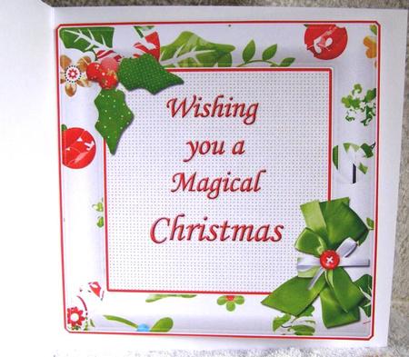 Insert for Believe in the Magic of Christmas Card Front by Margaret McCartney