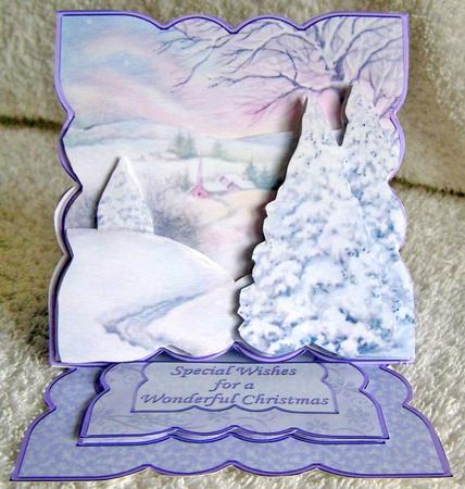 Winter Wonderland Easel Card Kit & Decoupage by Margaret McCartney