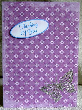 Lilac Daisy Quilt Print A4 Backing Paper by Margaret McCartney