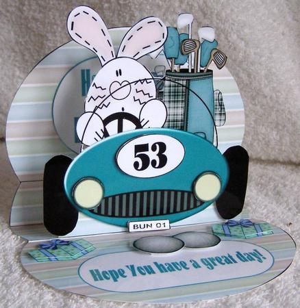 Bunny Golf 3D Mini Stepper by Margaret McCartney
