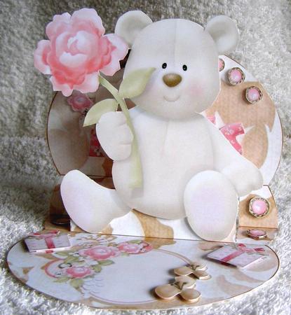 Bear Hugs 3D Mini Stepper by Margaret McCartney