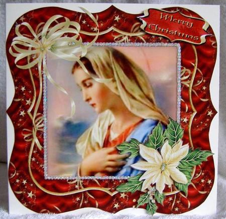 Virgin Mary Card Front by Margaret McCartney