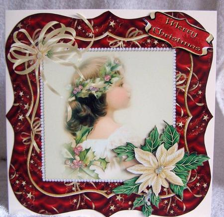 Christmas Child Card Front by Margaret McCartney